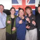 In happier times in 2011 (from left) Andy, Kelly and Penny Loving, and Judi and Simon Davies. Photo by Tracey Roxburgh.