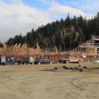 Construction continues on the  lodge at the Golden View retirement village in Cromwell. Photo:...