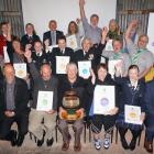 The Central Otago Community Awards winners celebrate last night. Photo: Supplied