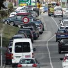 Cars will be banned from parking along Kawarau Rd from next month. Photo: ODT.