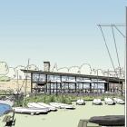 Architectural drawings of the proposed redevelopment of the Wanaka Yacht Club,designed by...