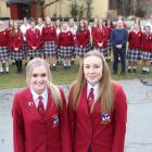 Dunstan High School Senior Girls' Choir leaders Dana Jenkins (18, left) and Holly Taucher (18)...