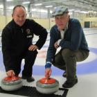 Naseby Indoor Curling Rink manager Ewan Kirk (left) and New Zealand Curling Association chairman...