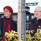 Co-founders of the City Rise Up community group Meg Davidson  (left) and Liz Angelo at the Arthur...