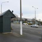 A bus stop in Stuart St, near Moana Pool in Dunedin. Photo: Gregor Richardson.