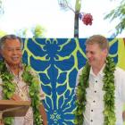 Cook Islands Prime Minister Henry Puna (left) with NZ Prime Minister Bill English. Photo: NZ Herald