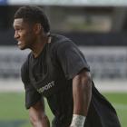 Highlanders winger Waisake Naholo goes about his work at training at Forsyth Barr Stadium...