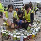 George Street Normal School pupils (from left ) Tram Dang, Gabriella Lee and Amelia Mathews-Hand ...