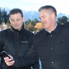  Spark chief operating officer Mark Beder (left) and its South Island head Paul Deavoll in...