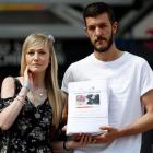 The parents of critically ill baby Charlie Gard, Connie Yates and Chris Gard. Photo: Reuters