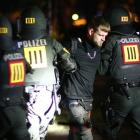 German police detain protester during a demonstration at the G20 summit in Hamburg. Photo: Reuters