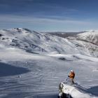 A skier looks over Soho Basin's terrain. PHOTO: MICHAEL THOMAS