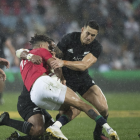 Sonny Bill Williams was red carded for this tackle. Photo: NZ Herald