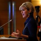 Australian Foreign Minister Julie Bishop says Australia has been in "constant discussion" with...