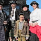 Steampunk lovers (from left) Craig Patterson, of Alexandra, and Adam, Alex (7), Hayley and Tami...