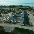 An aerial view of the completed first stage of the Observatory Village Lifecare retirement...