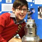 Isaac Randel (12), of Balmacewen Intermediate School, came up with the Rapbot - a robot which...