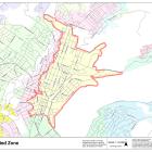 A map of areas part of the Dunedin City Council's boil water notice.