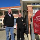 Maniototo Health Services Ltd chairman Stuart Patterson (left) and manager Geoff Foster outside...