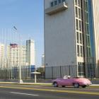 The U.S Embassy in Havana, Cuba which reopened for the first time since 1961 last year. Photo...