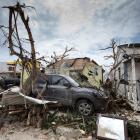 View of the aftermath of Hurricane Irma on Sint Maarten Dutch part of Saint Martin island in the...