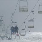 The Ohau Snow Fields chairlift in action the day after it shut down, leaving 75 skiers stuck in...