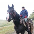 Thunder with a 83-year-old tourist on a three-day gold miners’ trail. Photo: supplied.