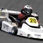 Clydevale's Paul Dunlop on his way to third place in the Superkart National Championships' Grand...