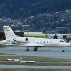 A private jet understood to be used regularly by film star Tom Cruise, parked at Queenstown...
