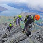 Kingston's Cameron Walker guides climbers on the Remarkables mountain range. 