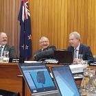 Southland Water and Land Plan hearing panel (from left) Environment Southland councillors Lloyd...