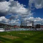 Tthe match between Surrey and Middlesex country cricket teams, at London's Oval, was halted after...