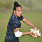 Otago Spirit No 8 Angie Sisifa at practice on Thursday evening. Photo: Gregor Richardson