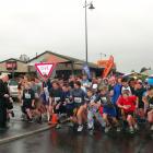 The 108 Kelly's Canter runners set off from the Palmerston railway station for the 4km run to the...