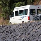 A camper van in Dunedin. Photo: ODT.