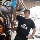 Dylan Malcolm, of INKubate, in his food ‘‘shack’’. Photos: Supplied