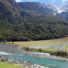 The west branch of the Matukituki River. Both branches of the river have been declared off limits...