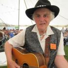 Cromwell country singer Dusty Spittle gets ready to perform at the Cromwell Gold ’n’ Notes...