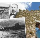 Clockwise from top left: Unearthing gold . . . Sluicing on Templars Hill circa 1890;  John Downie...