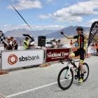 Michael Torckler wins stage three of the Tour of Southland on Coronet Peak yesterday. Photo:...