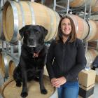 Debra Cruikshank, of Tannacrieff Wines, Cromwell, with her "Lab'' assistant Jade, was named as...