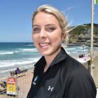 Surf Life Saving New Zealand club support officer Otago-Southland Maddy Crawford keeps a watchful...