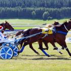 Driver Matthew Williamson on the winner, BD Khaosan, and John Dunn on runner-up Sundons Flyer,...