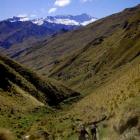 Bikers enjoy the scenery during the Skippers Canyon Mountain Biking experience, now offered by...