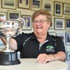 Bowls New Zealand events manager Helen Stallard holds the national lawn bowls championship men’s...
