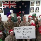 Lieutenant-colonel Cory Neale, of Balclutha, (back row, left), pictured  with other NZDF...