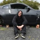 Westwood resident Simon Little is upset the wheels from his written-off Nissan have been stolen....