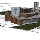 A drawing of the proposed Wakatipu Community Presbyterian Church at Frankton. Graphic: Enviroark...