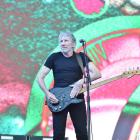 Roger Waters on stage at Forsyth Barr Stadium in Dunedin last night. Photo Gregor Richardson