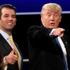 President Donald Trump and his son-in-law Jared Kushner. Photo: Getty Images
